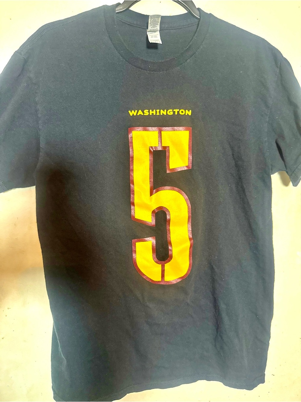 Washington Number 5 Men's Black Graphic T-Shirt